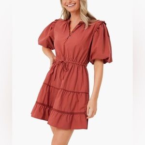 Tuckernuck Terracotta Canyon Clay Mini Dress Lost + Wonder